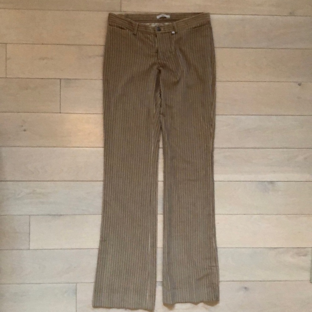 Tyler soft corduroy brown/white stripe pants, 4